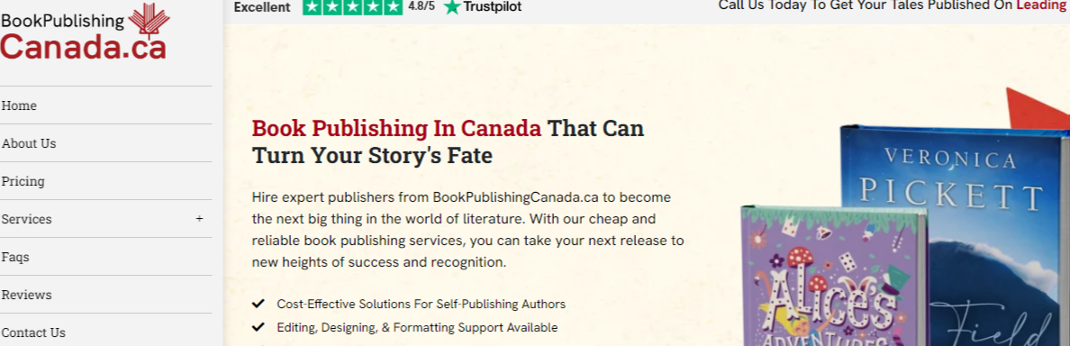 Comprehensive Novel Publishing Services At Bookpublishingcanada.ca